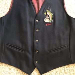 Woolrich Fish Waistcoat Vest, XXL
